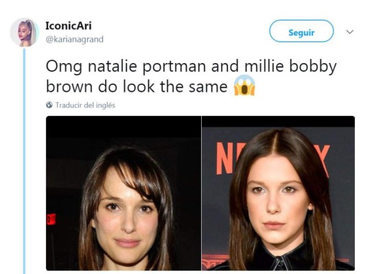El increíble parecido entre Millie Bobby Brown y Natalie Portman