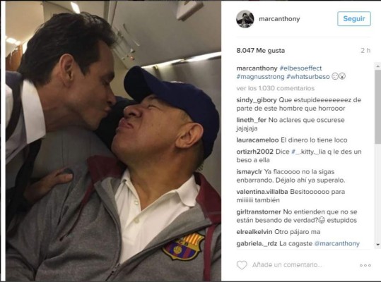 Las polémicas fotos de Marc Anthony tras beso con Jennifer López
