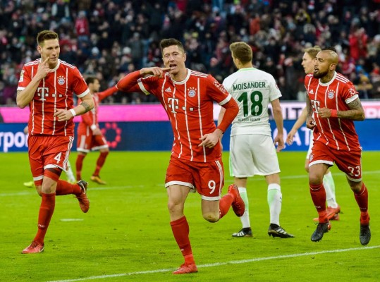 Bayern gana 4-2 a Werder Bremen y aumenta su ventaja a 16 puntos &nbsp;&nbsp;
