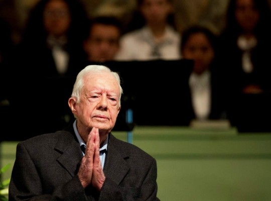 Jimmy Carter libre de cáncer, revela su nieto &nbsp;&nbsp;