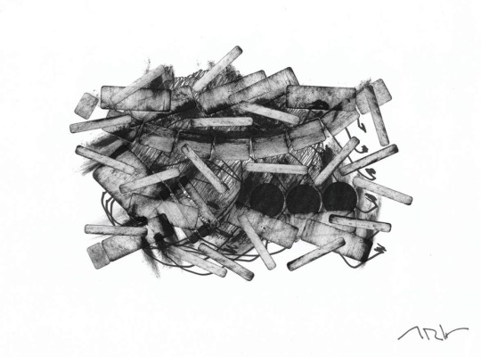 'Lunas negras”: un diálogo entre líneas y sombras