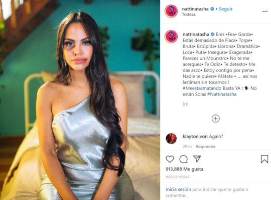 Natti Natasha aparece con su rostro golpeado y alza la voz contra la violencia