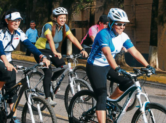 Ángeles en bicicleta...