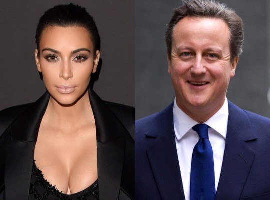 David Cameron y Kim Kardashian son familia