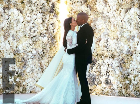 Kim y Kanye comparten fotos de su boda