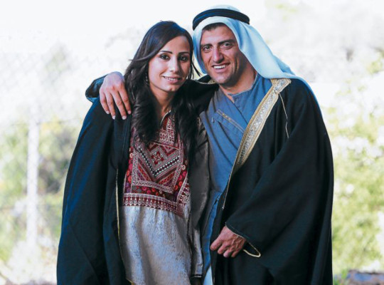 Bailes tradicionales en boda palestina