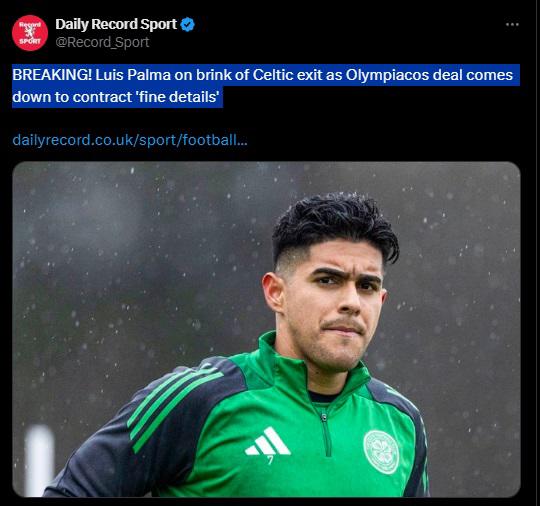 Luis Palma al Olympiacos: Lo que dicen del hondureño en Escocia y Grecia sobre el fichaje