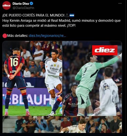 No se achicó Orgullo catracho: Reacción de la prensa tras partido de Kervin Arriaga ante Real Madrid