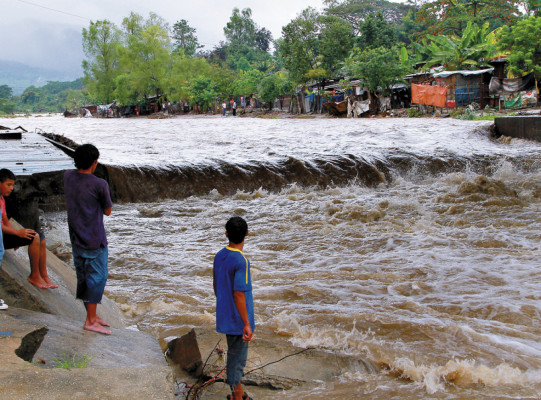 Inundaciones en la zona norte de Honduras