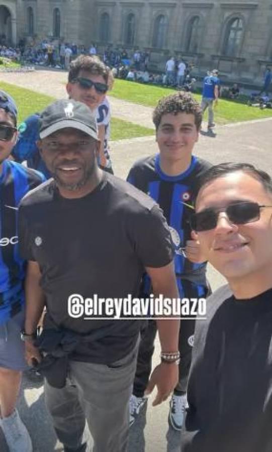 ¡Llegó David Suazo! Una fiesta la previa de la final de Champions League entre PSG vs Inter