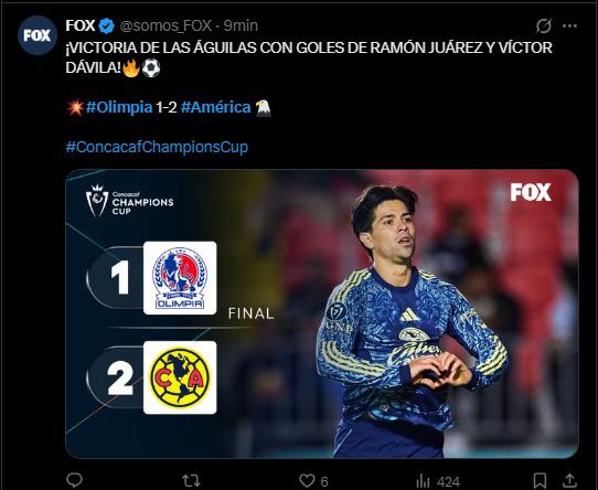 Ganó papá Lo que publican los medios de México tras triunfo de América sobre Olimpia