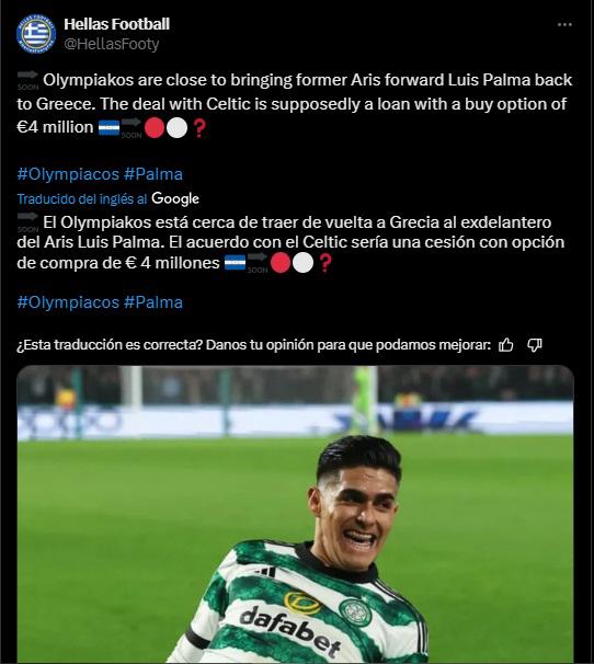 Luis Palma al Olympiacos: Lo que dicen del hondureño en Escocia y Grecia sobre el fichaje