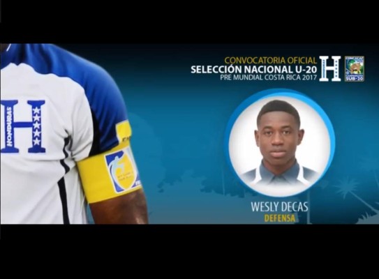 Juvenil hondureño Wesly Decas se probará con el Liverpool en Inglaterra