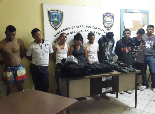 Mueren 2 presuntos pandilleros y 9 son detenidos en enfrentamiento