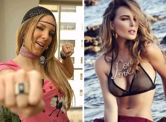 Belinda con poca ropa en H