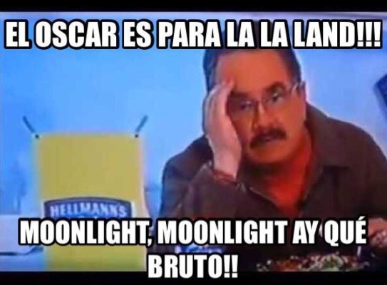 Error garrafal en los premios Oscar 2017 provoca avalancha de memes