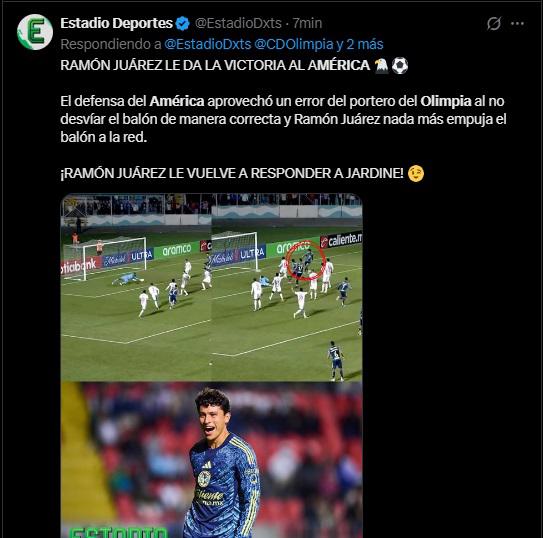 Ganó papá Lo que publican los medios de México tras triunfo de América sobre Olimpia