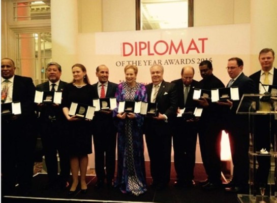 Embajador hondureño, el 'Diplomático del año'