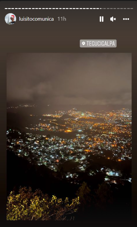 La impresionante vista fue captada por el mexicano.