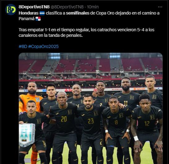 Así reaccionan los medios y periodistas tras que Honduras eliminara a Panamá de Copa Oro