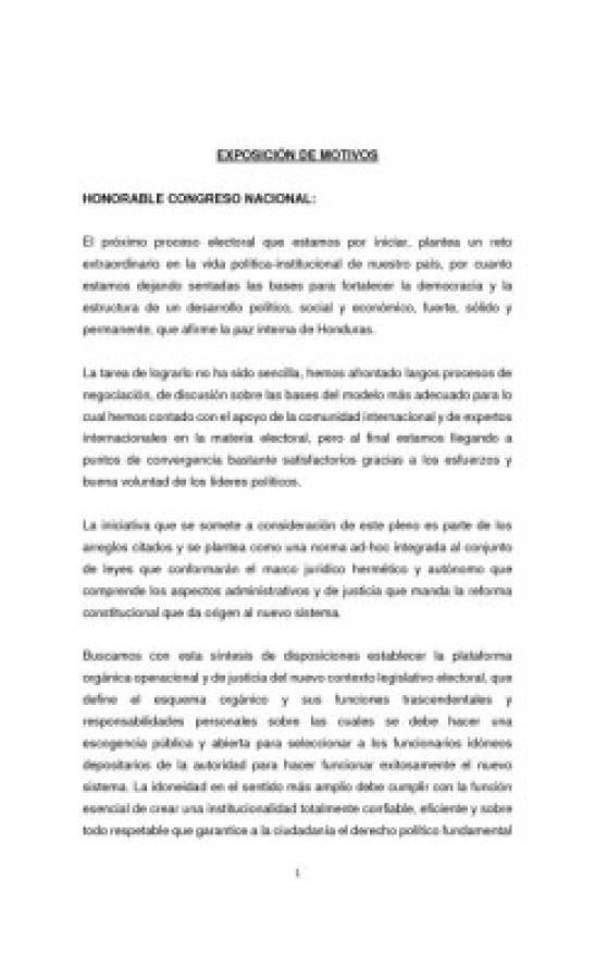 Iniciativa de Ley Especial para la Elección de Autoridades Electorales