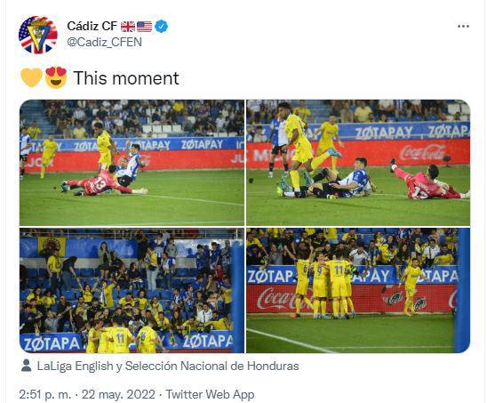 El mundo se rinde ante Choco Lozano tras salvar del descenso al Cádiz (Fotos)