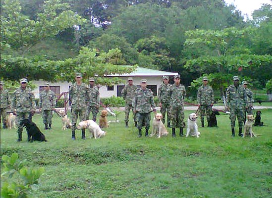 Presentan primer batallón canino de Honduras