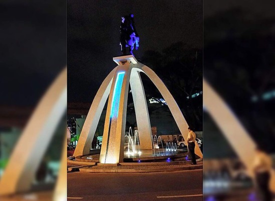 Develan avances en rotonda del bulevar Los Próceres