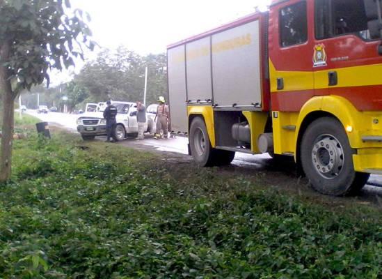 Un herido en accidente vial en Quimistán