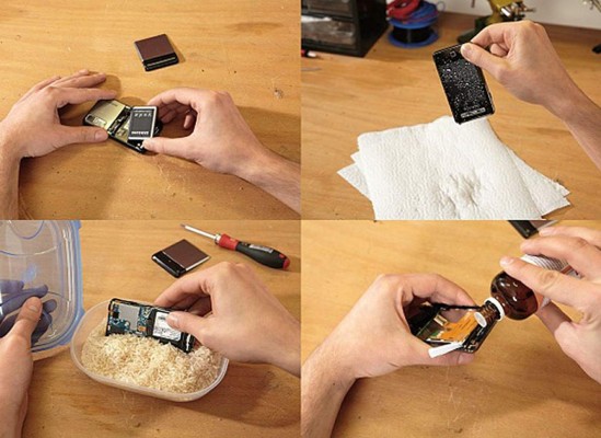 ¿Cómo recuperar un celular mojado?