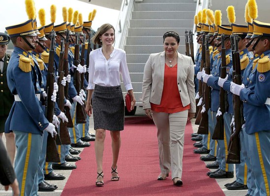 La Reina Letizia de España inicia visita técnica en Honduras