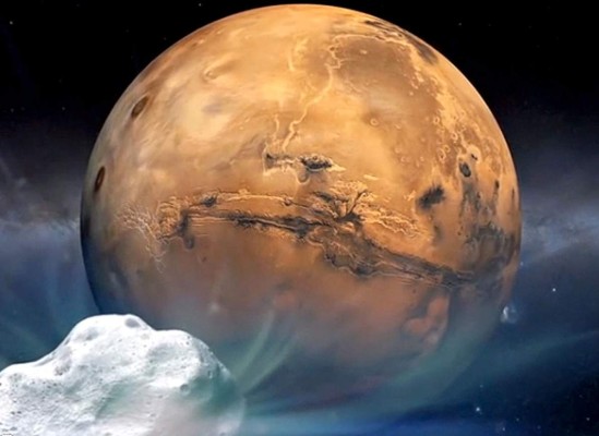 Cometa pasará velozmente frente a Marte