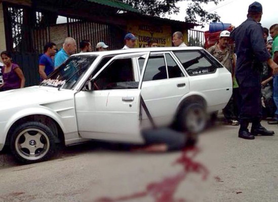 Matan a dos taxistas en la capital de Honduras