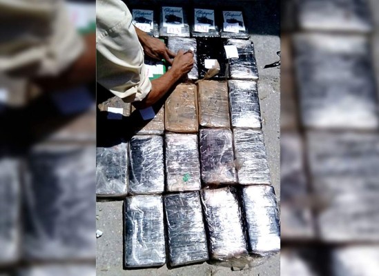 En maletas enviaban cocaína a Honduras