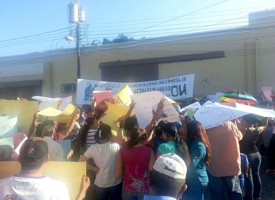 Protesta contra municipalización del agua en la capital hondureña
