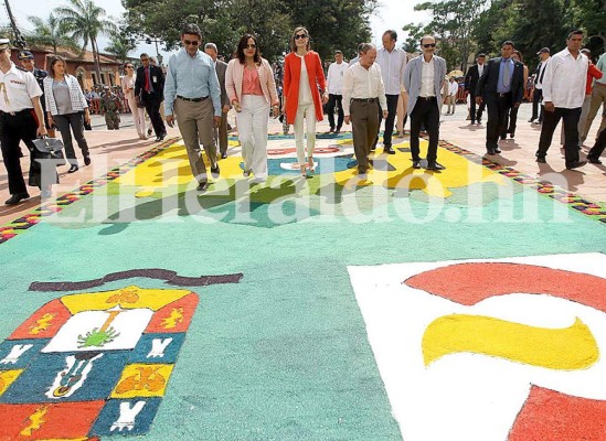 Reina Letizia de España realiza un recorrido por Comayagua