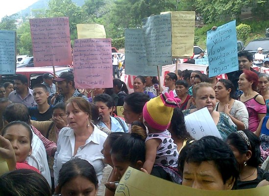 Tegucigalpa: Protesta contra municipalización del agua