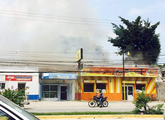 Incendio en restaurante de San Pedro Sula