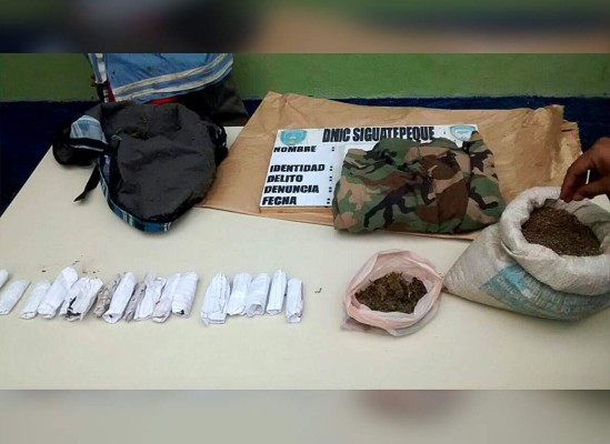 Cae supuesto distribuidor de drogas en Comayagua