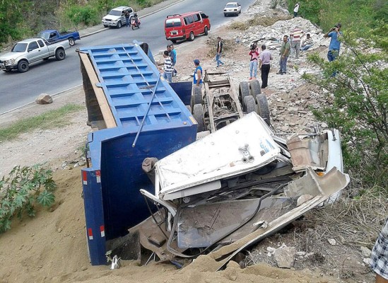 Accidente en la cuesta de El Chile