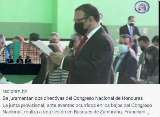 Medios internacionales destacan elección de junta directiva en el Congreso Nacional y otra paralela (FOTOS)