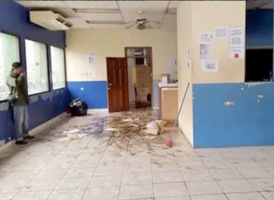 Hospital y RNP de La Ceiba afectados por lluvias