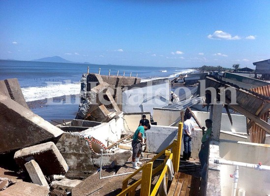 Pérdidas millonarias dejan marejadas en la zona sur de Honduras