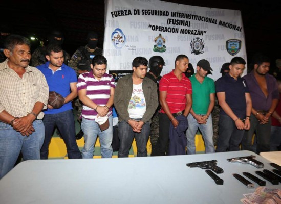 Honduras: Cae presunta banda de narcotraficantes