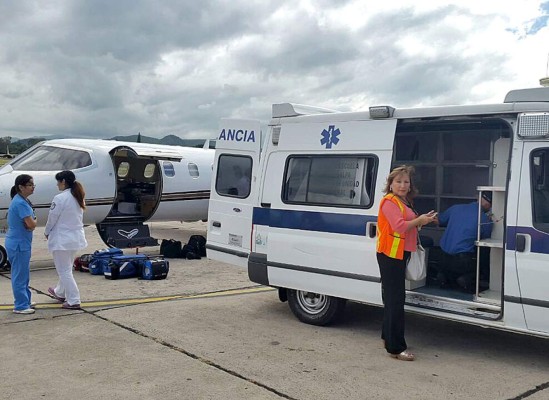 Niños hondureños son trasladados a EEUU con quemaduras de gravedad