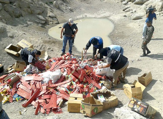 Decomiso de pólvora en la capital de Honduras