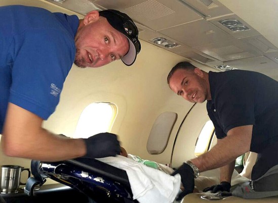 Niños hondureños son trasladados a EEUU con quemaduras de gravedad