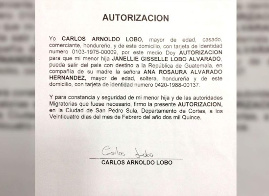 Intentan sacar de Honduras a hija del extraditado 'Negro” Lobo