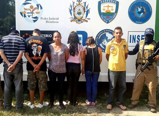 Caen siete presuntos pandilleros en San Pedro Sula