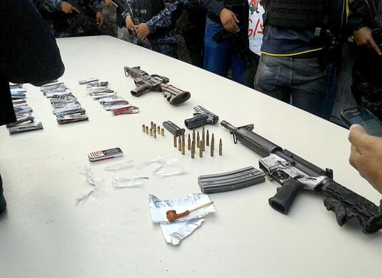 Honduras: Capturan a líderes de la Mara Salvatrucha con armas y drogas